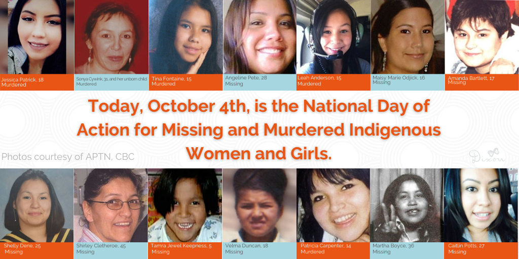 October 4th Is The National Day Of Action For Missing And Murdered Indigenous Women And Girls