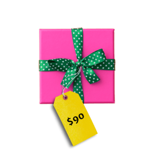 Gift with $90 tag