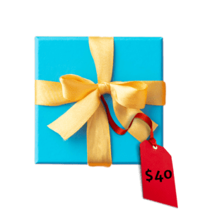 Gift with $40 tag
